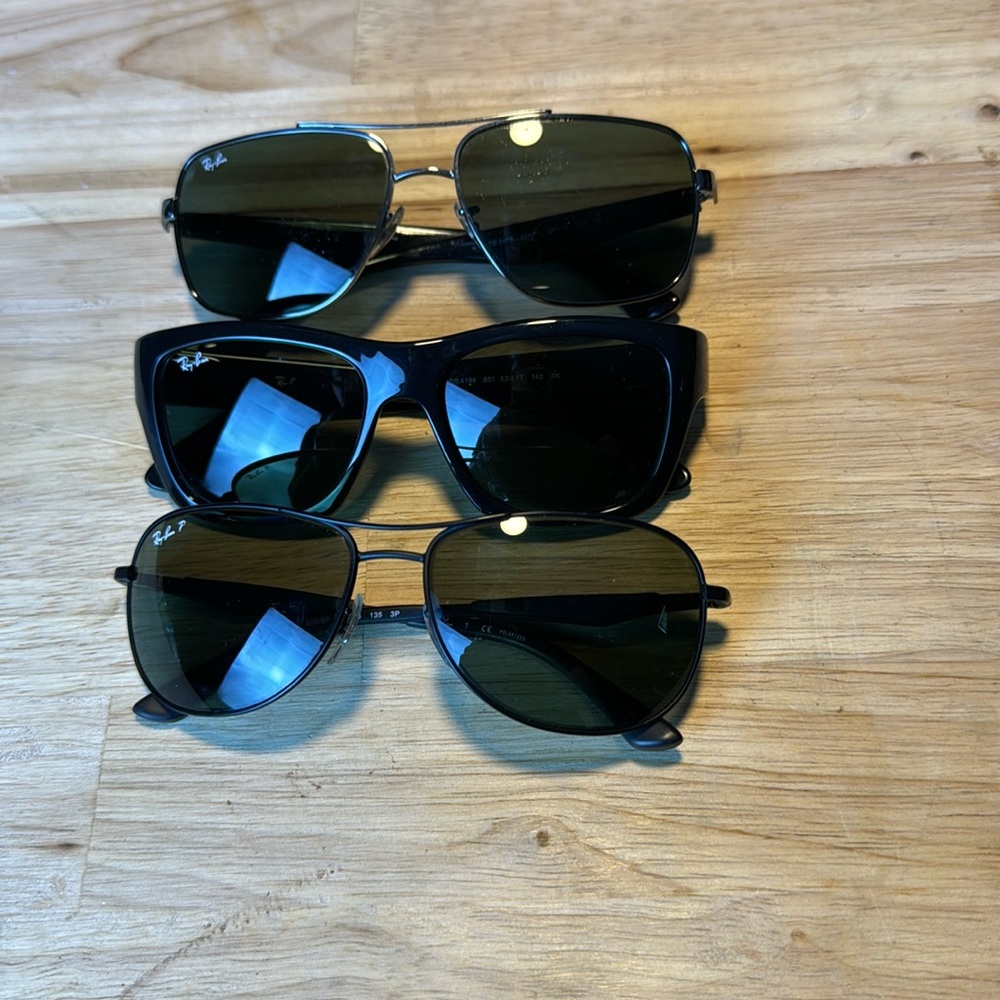 Ray Ban sunglasses lot!  Polarized. Excellent used condition.  Cheap!
